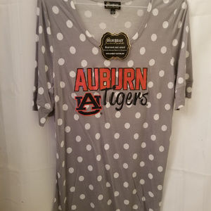 NWT. Auburn Gameday Sleepshirt or cover top Size L